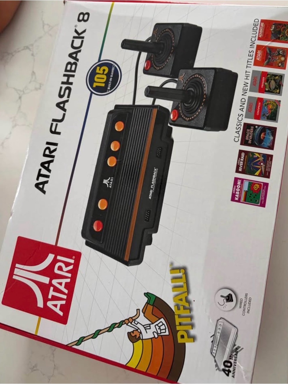 Atari Flashback 8 Classic Console - Black with Orange Accents